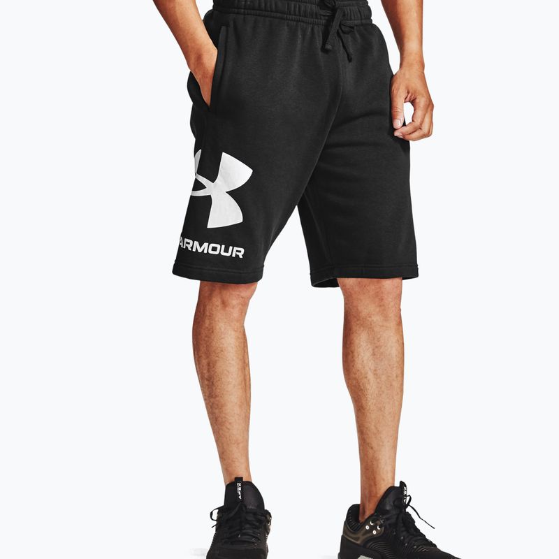 Мъжки шорти за тренировка Under Armour Rival Fleece черни 1357118