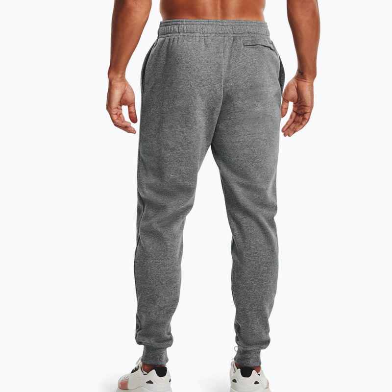 Мъжки тренировъчни панталони Under Armour Rival Fleece Joggers сив 1357128 3