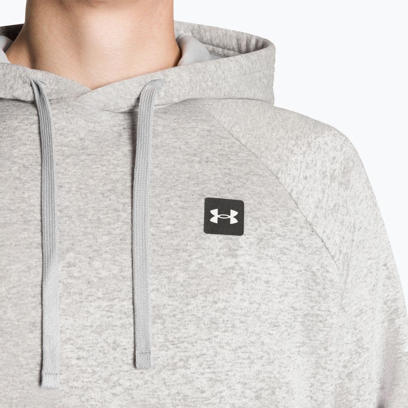 Мъжки суитшърт Under Armour Rival Hoodie mod gray light heather/black 5