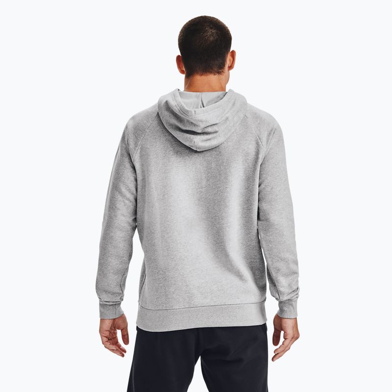 Мъжки суитшърт Under Armour Rival Hoodie mod gray light heather/black 6