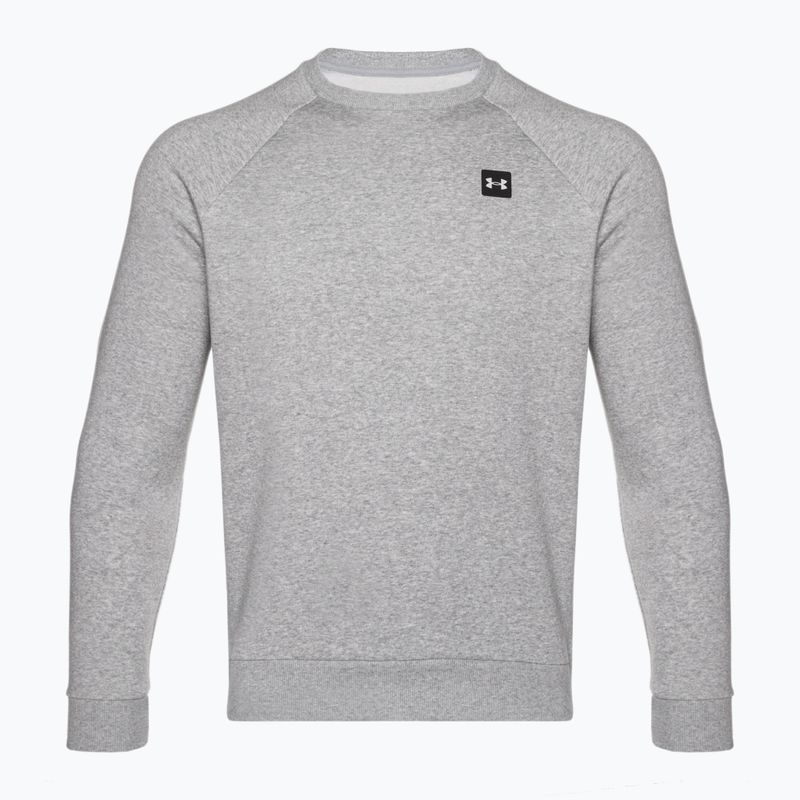 Мъжки суитшърт Under Armour Rival Fleece Crew mod gray light heather/black 5