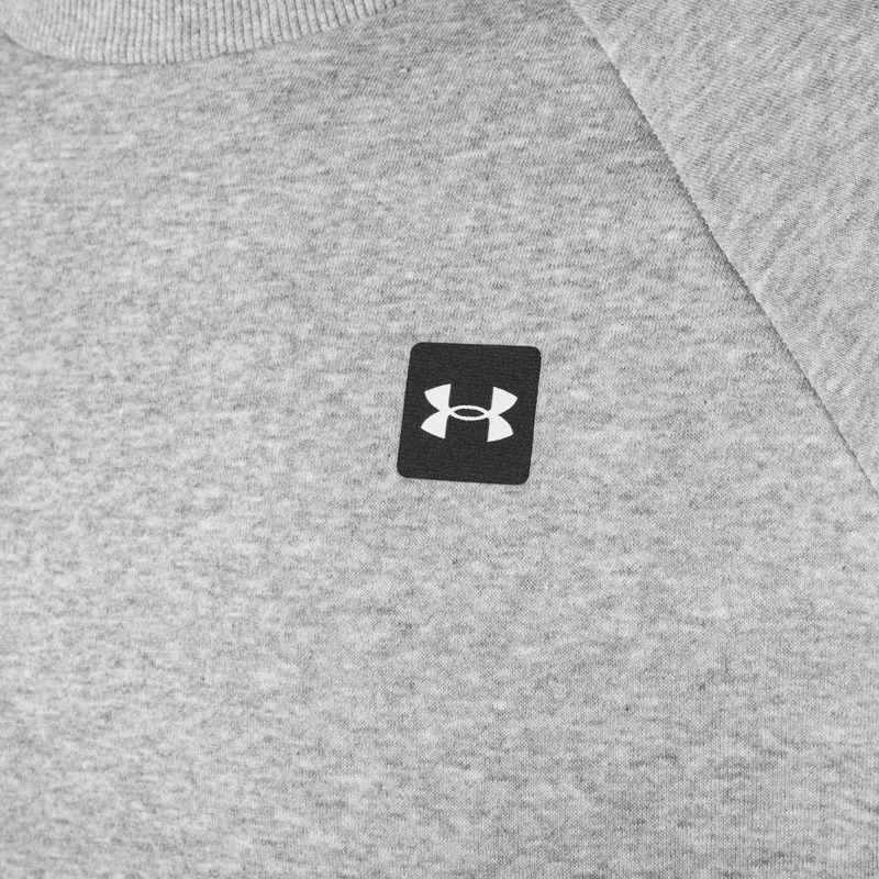 Мъжки суитшърт Under Armour Rival Fleece Crew mod gray light heather/black 7