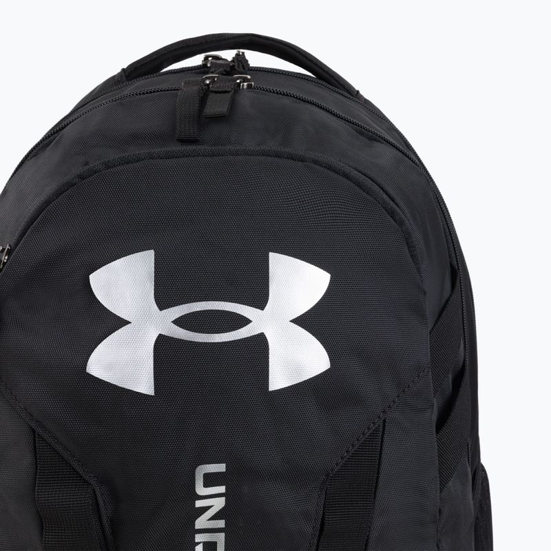 Under Armour Hustle 5.0 29 л черна/черна/сребърна градска раница 4