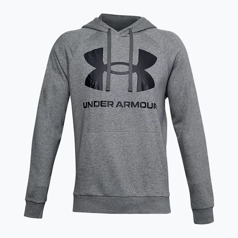 Мъжки суитшърт за тренировки Under Armour Rival Fleece Big Logo HD тъмно сив 1357093-012 3