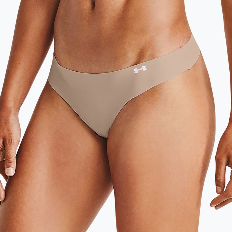 Under Armour Ps Thong дамски слипове 3 бр. black/beige/graphite 2