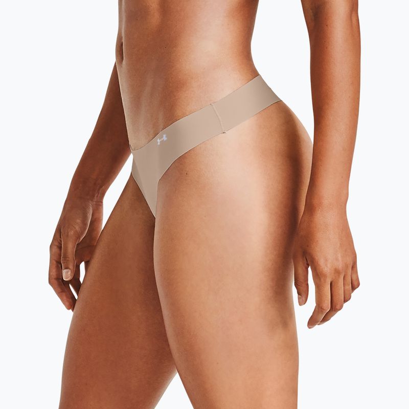 Under Armour Ps Thong дамски слипове 3 бр. black/beige/graphite 3