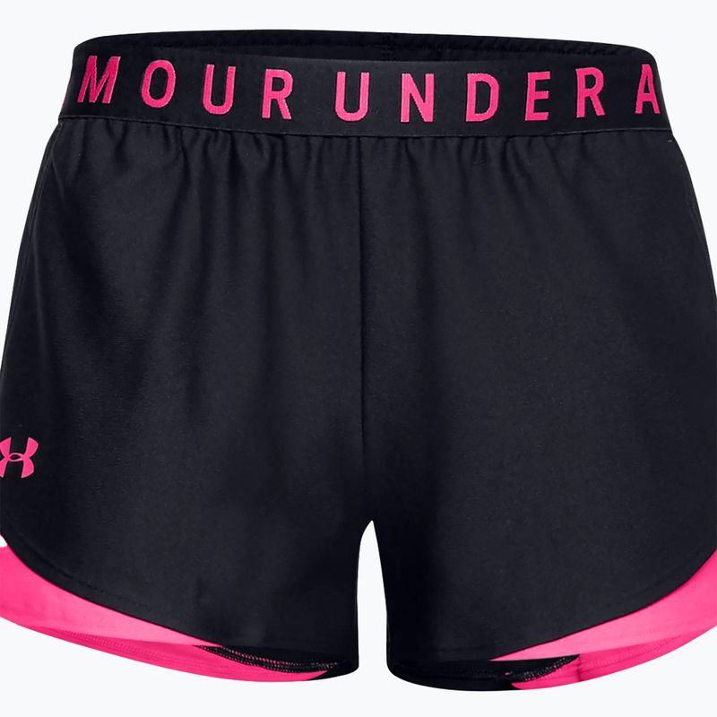 Under Armour Play Up 3.0 дамски къси панталони за тренировка черно/розово 1344552 3