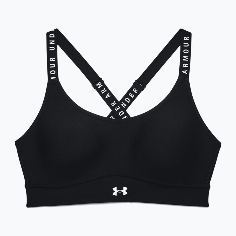 Under Armour Infinity Mid Covered фитнес сутиен черен 1363353 3