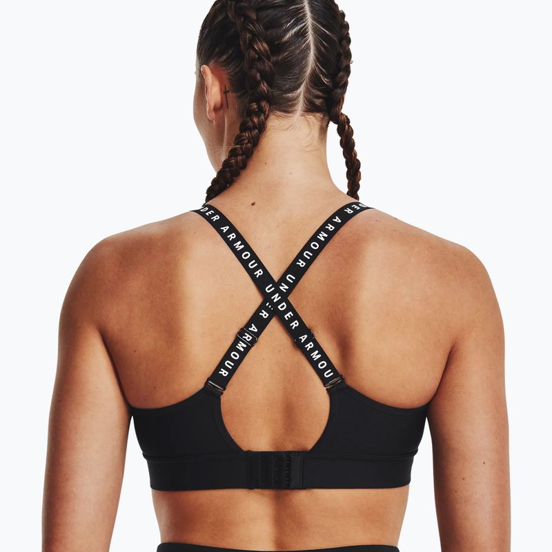 Under Armour Infinity Mid Covered фитнес сутиен черен 1363353 2