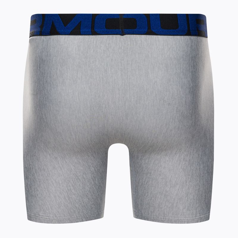 Мъжки боксерки Under Armour Ua Tech 6In 2-Pack сиви 1363619-408 3