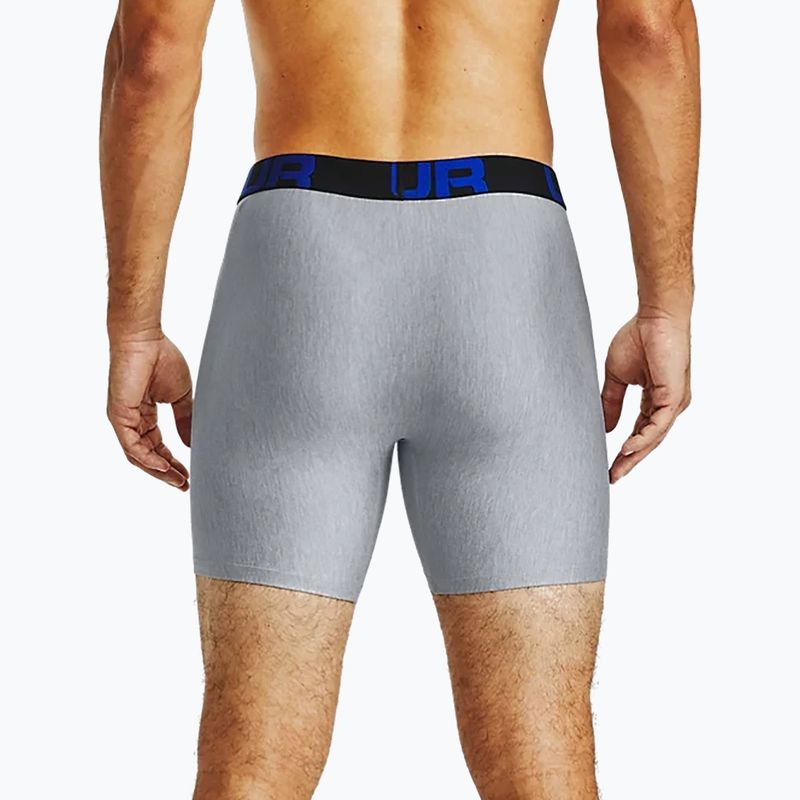 Мъжки боксерки Under Armour Ua Tech 6In 2-Pack сиви 1363619-408 9