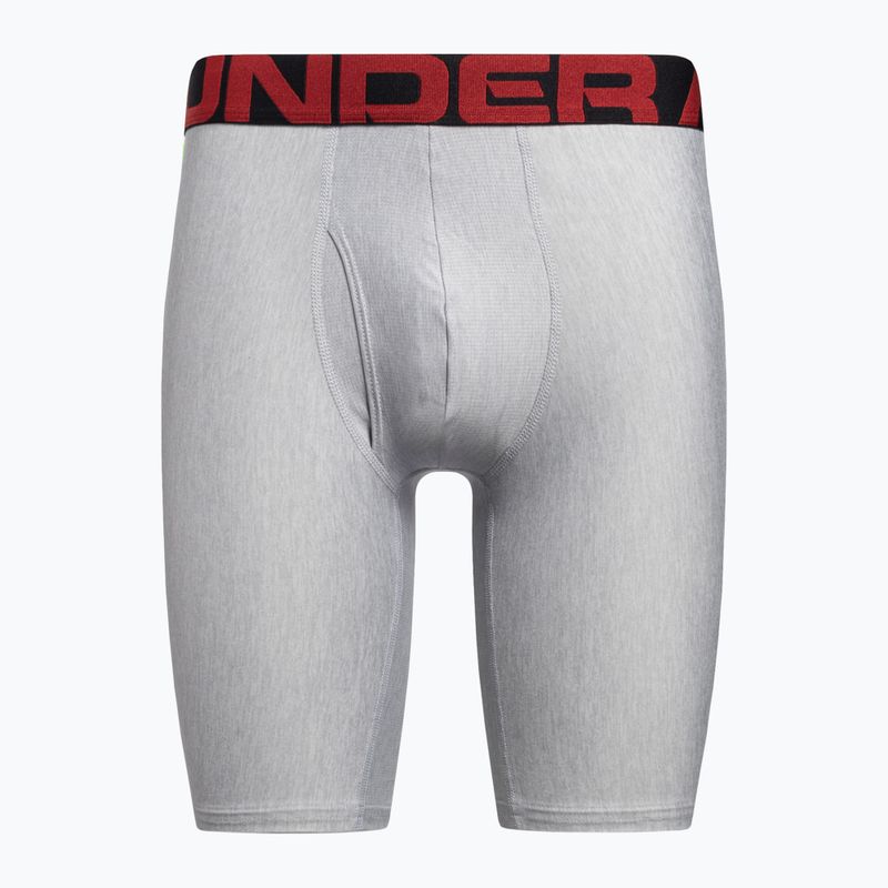 Мъжки боксерки Under Armour Ua Tech 9In 2-Pack сиви 1363622-011 2