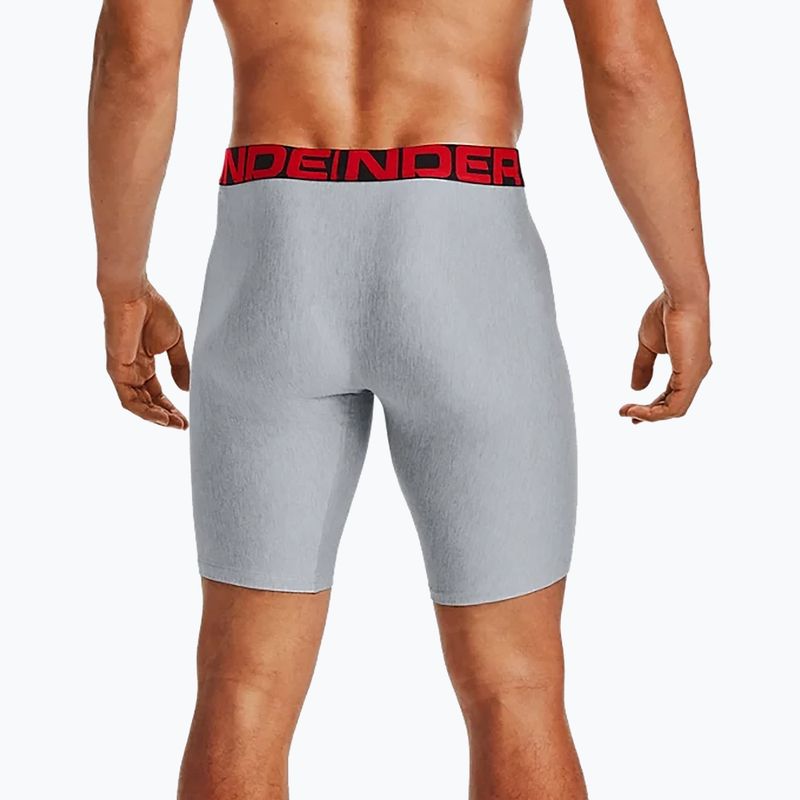 Мъжки боксерки Under Armour Ua Tech 9In 2-Pack сиви 1363622-011 12