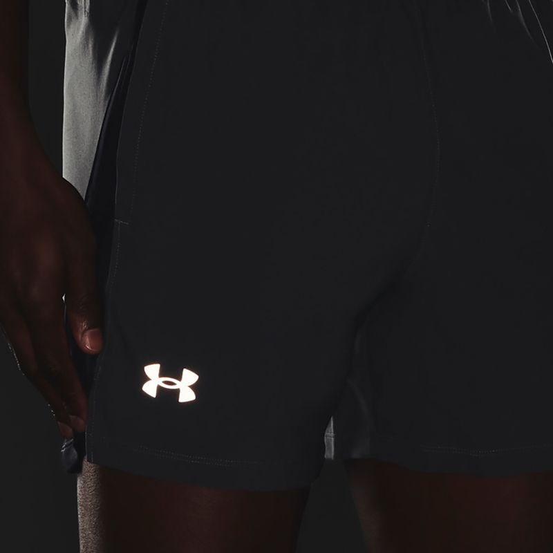 Мъжки къси панталони за бягане Under Armour Launch Sw 5'', сиви 1361492 3