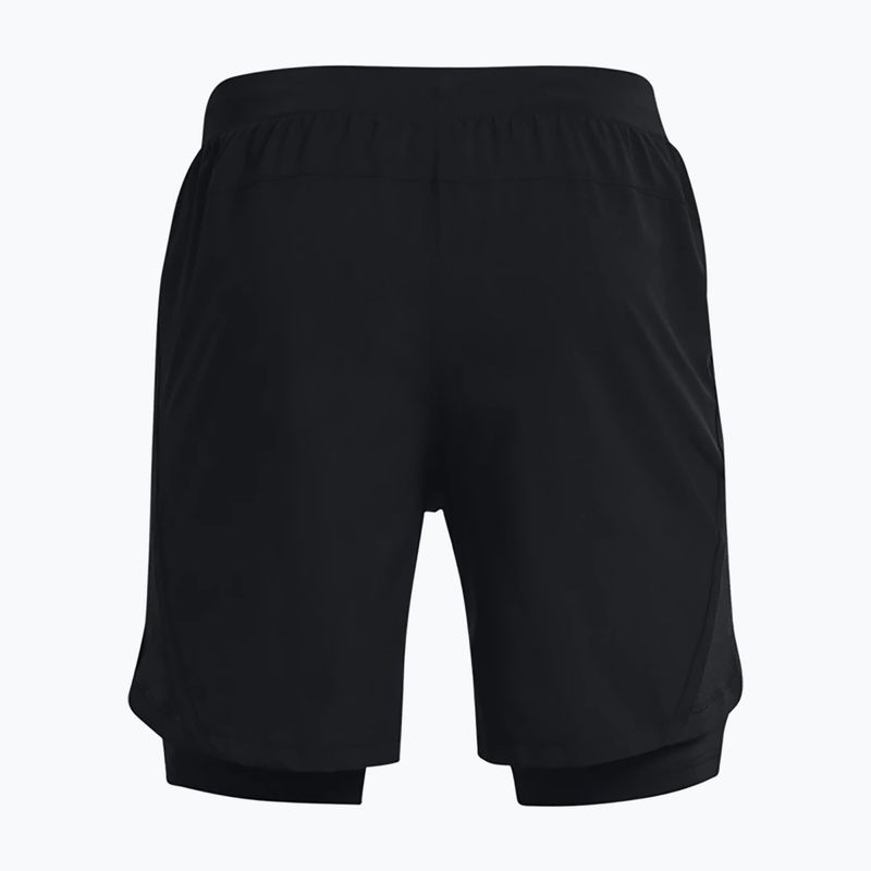 Къси панталони за бягане за мъже Under Armour Launch Sw 7'' 2N1 black 1361497-001 2