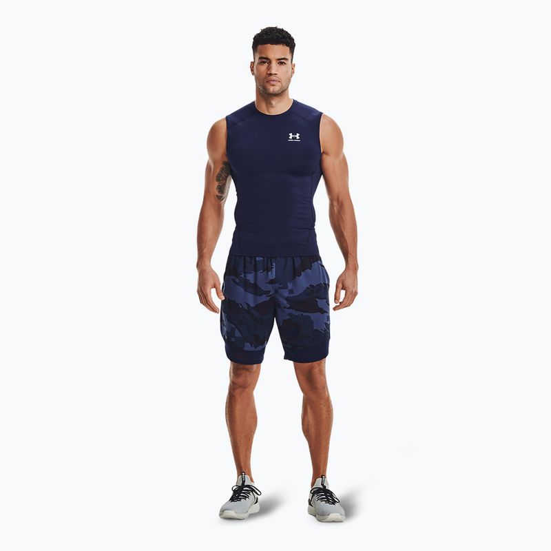 Мъжки резервоар за тренировки Under Armour Heat Gear Armour Comp Midnight navy/white 2