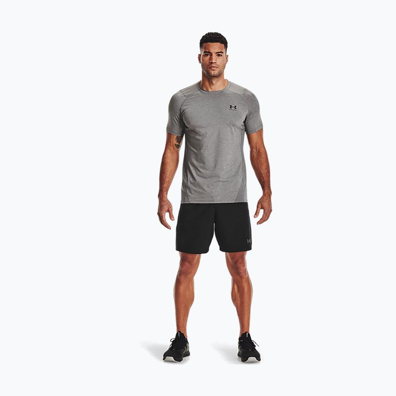 Мъжки тениски Under Armour HeatGear Armour Fitted сива тениска за тренировки 1361683 2