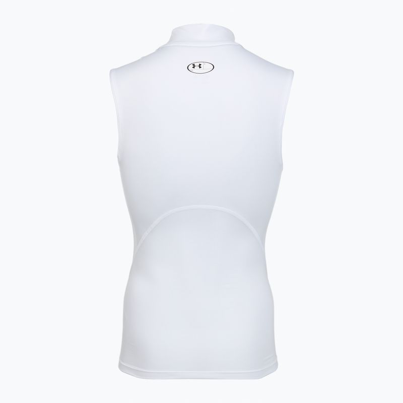 Мъжка тренировъчна тениска Under Armour HG Armour Comp Mock SL castlerock/white 2