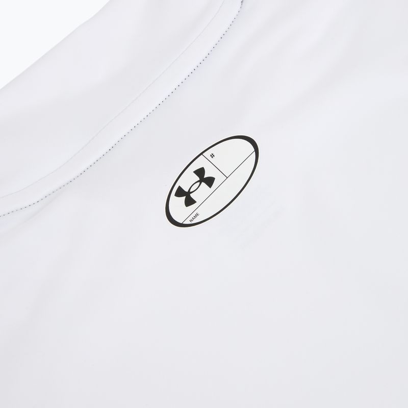 Мъжка тренировъчна тениска Under Armour HG Armour Comp Mock SL castlerock/white 4