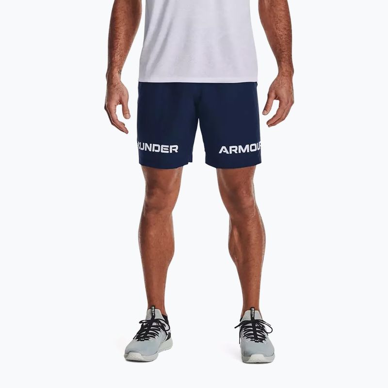 Мъжки шорти за тренировка Under Armour UA Woven Graphic WM тъмно синьо 1361433-408