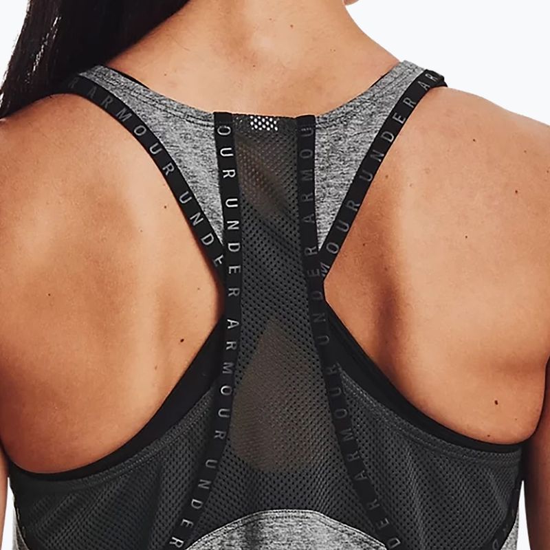 Горнище за тренировка за жени Under Armour UA Knockout Mesh Back Tank graphite 1360831 4