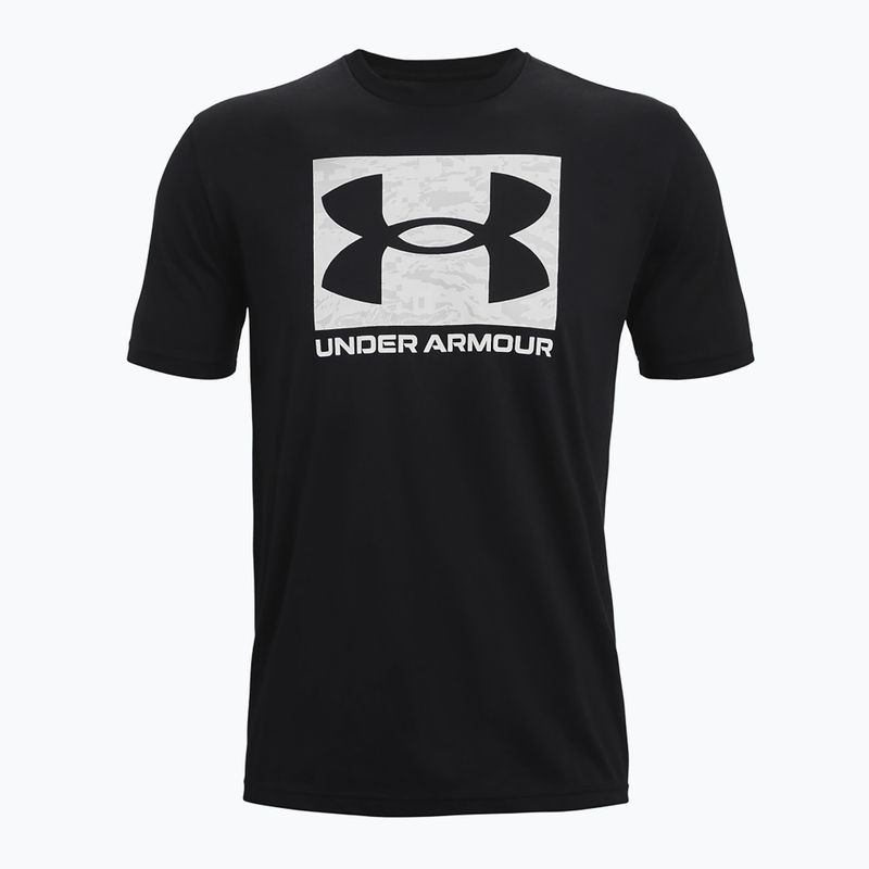 Under Armour ABC Camo Boxed Logo черно-бяла мъжка тениска за обучение 5