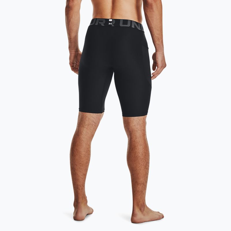 Мъжки шорти Under Armour HG Armour Long Black/White 3