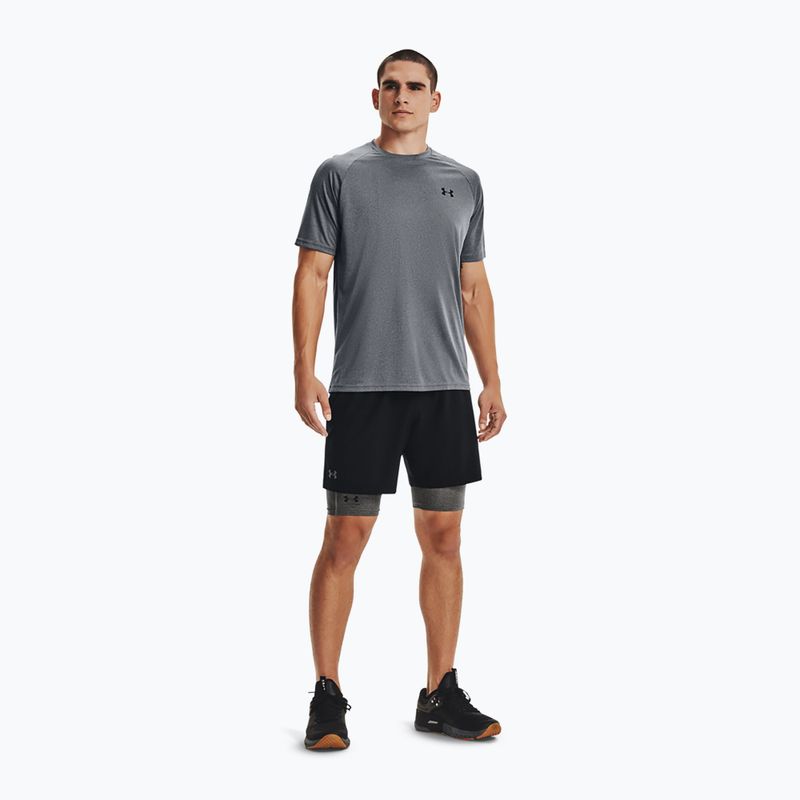 Мъжки къси панталони Under Armour HG Armour Long Shorts carbon heather / black 2