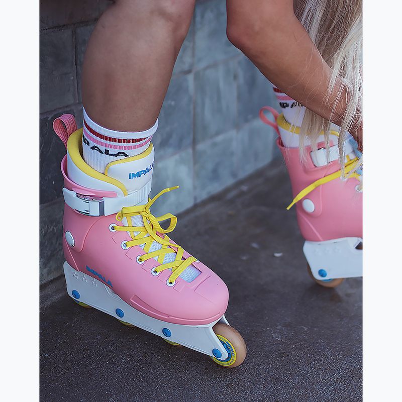 Дамски ролкови кънки IMPALA Lightspeed Inline Skate розово жълто 7
