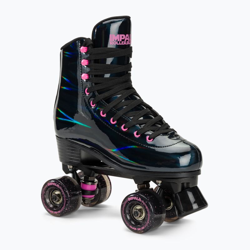 Дамски ролкови кънки IMPALA Quad Skate black holographic