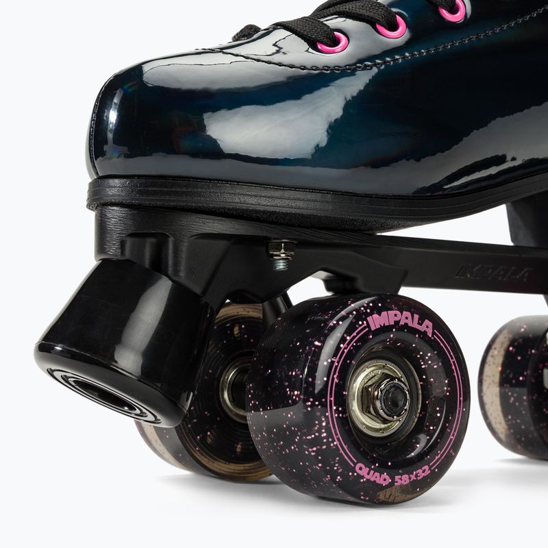 Дамски ролкови кънки IMPALA Quad Skate black holographic 8