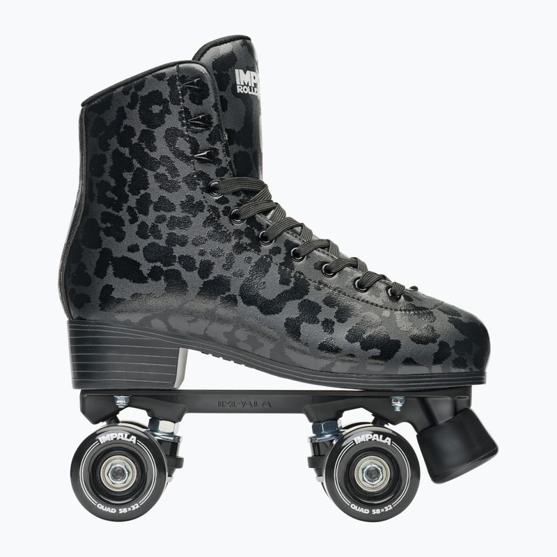 Дамски ролкови кънки IMPALA Quad Skate black leopard 2