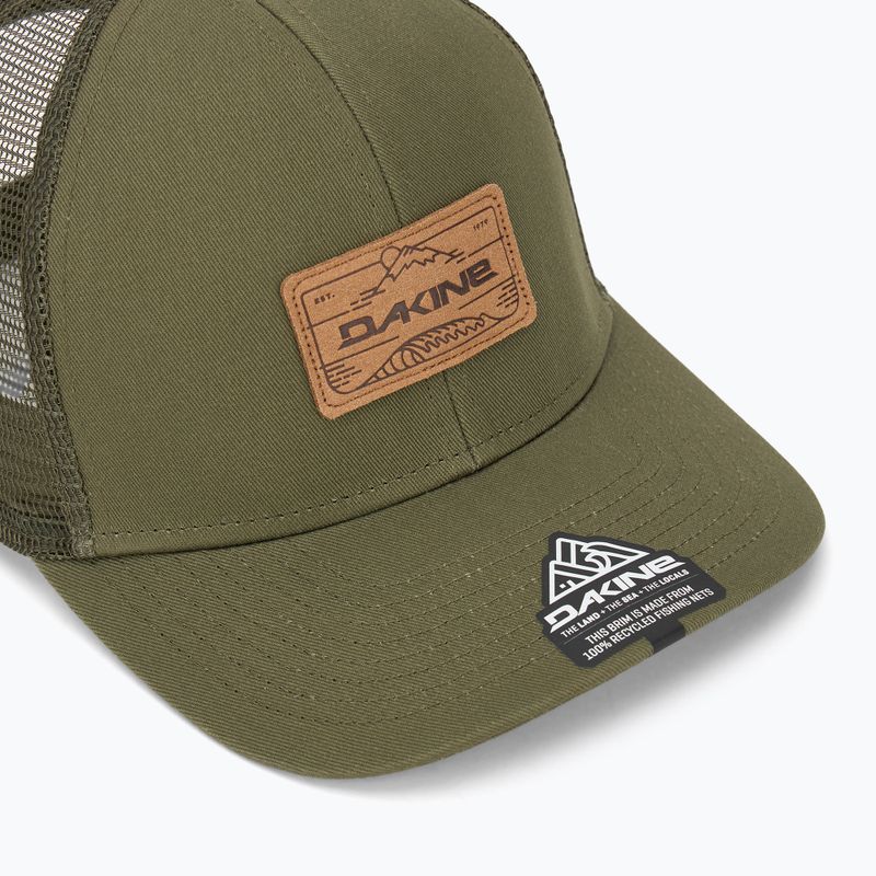 Dakine Peak To Peak Trucker полезност зелена бейзболна шапка 3