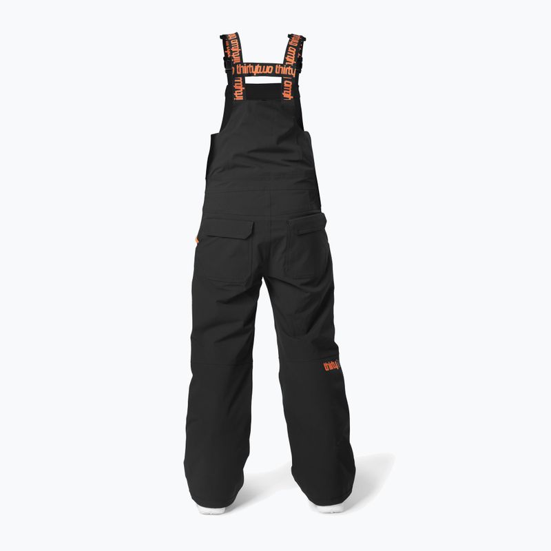 Детски панталони за сноуборд ThirtyTwo Youth Basement Bib black/orange 2
