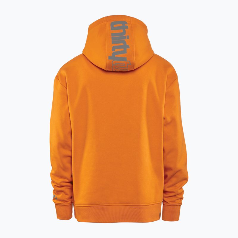 Мъжки суитшърт ThirtyTwo Double Tech Hoodie grey/orange 2