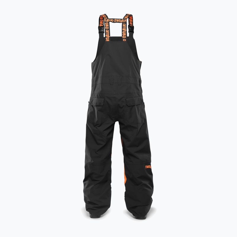 Мъжки панталони за сноуборд ThirtyTwo Basement Bib black/orange 2