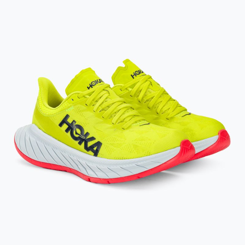 Дамски обувки за бягане HOKA Carbon X 2 evening primrose/fiesta 5