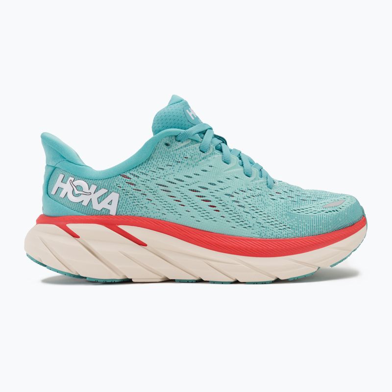 Дамски обувки за бягане HOKA Clifton 8 Wide aquarelle/eggshell blue 2