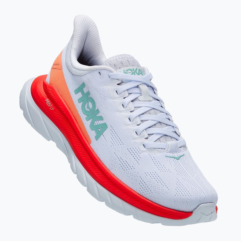 Дамски обувки за бягане HOKA Mach 4 white/fiesta 7