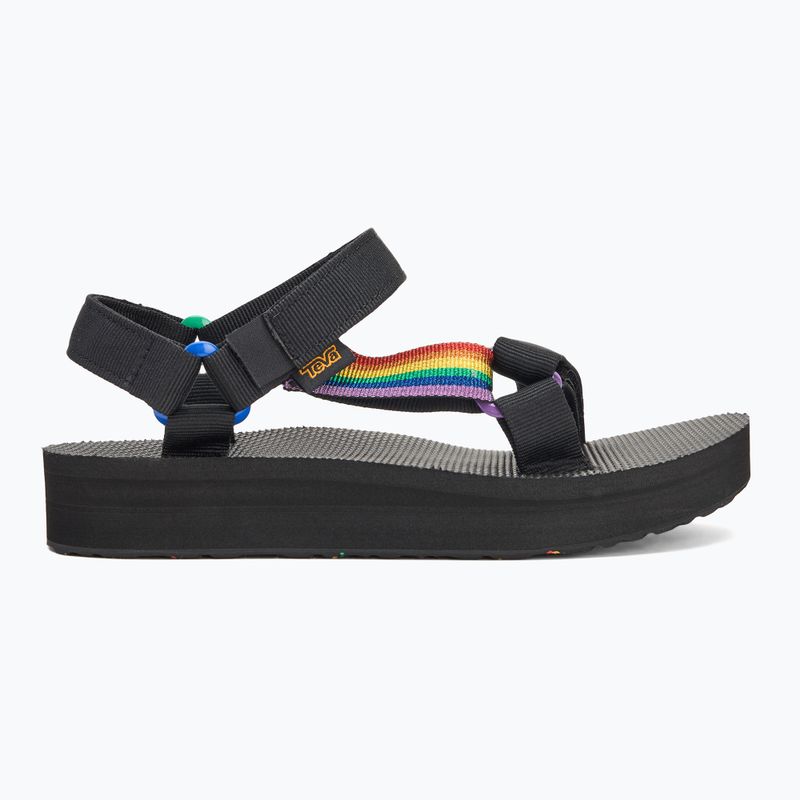 Дамски сандали Teva Midform Universal Pride black rainbow 2