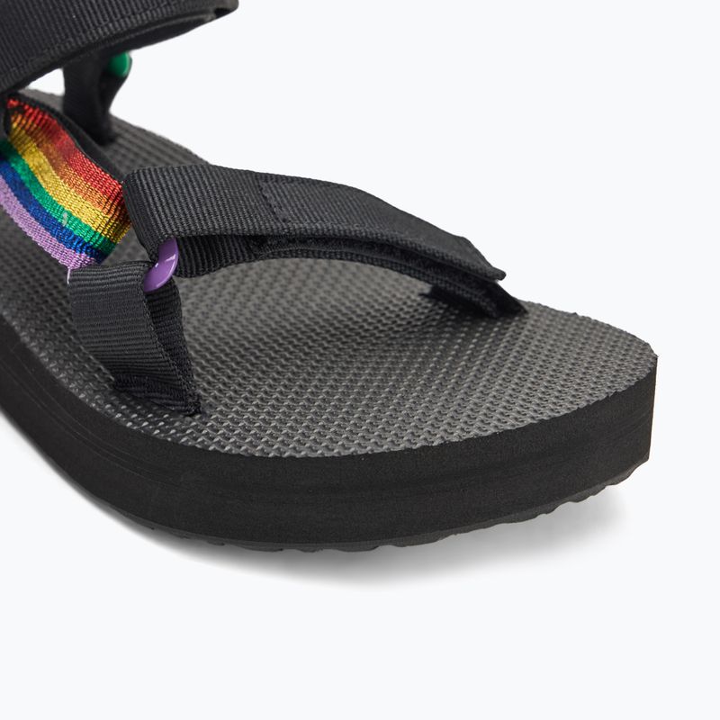 Дамски сандали Teva Midform Universal Pride black rainbow 7