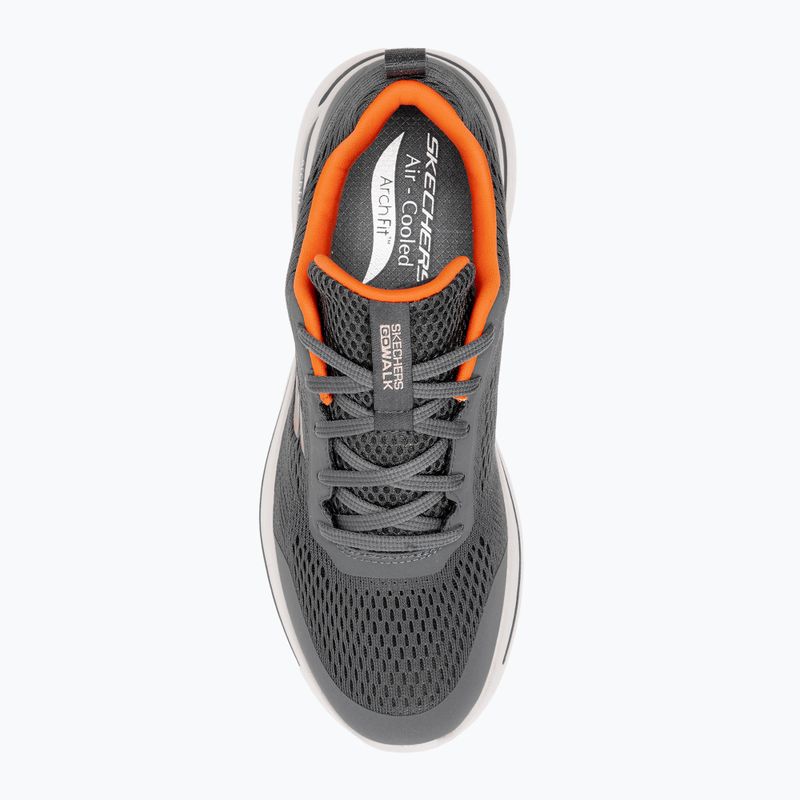 Мъжки обувки SKECHERS Go Walk Arch Fit Idyllic charcoal/white/orange 6