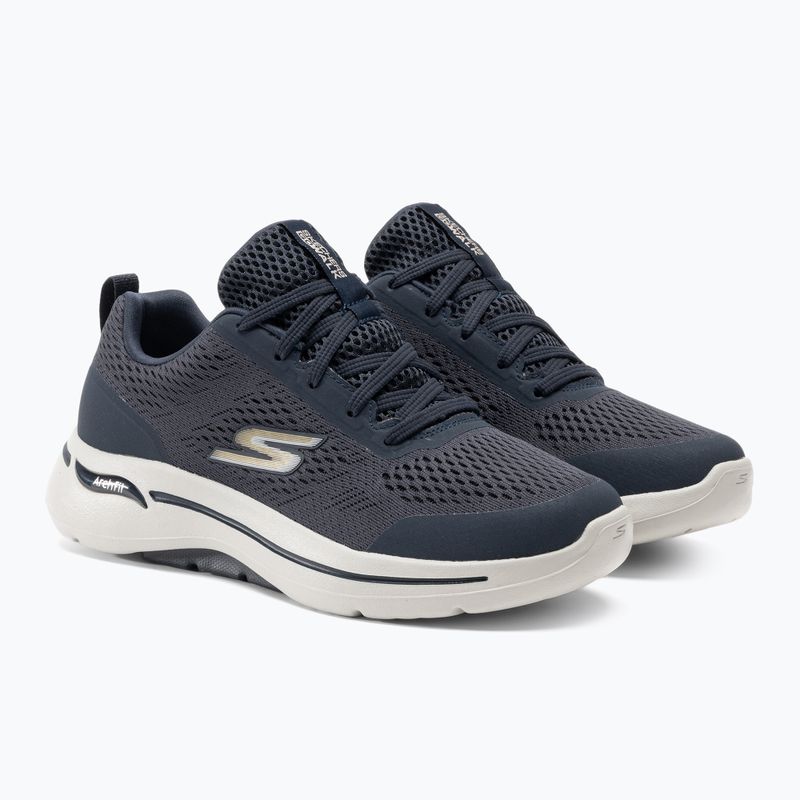Мъжки обувки SKECHERS Go Walk Arch Fit Idyllic navy/white/gold 4