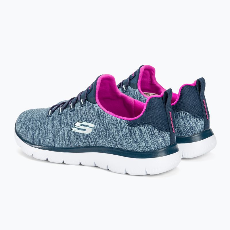 Дамски обувки SKECHERS Summits Quick Getaway navy/hot pink 3