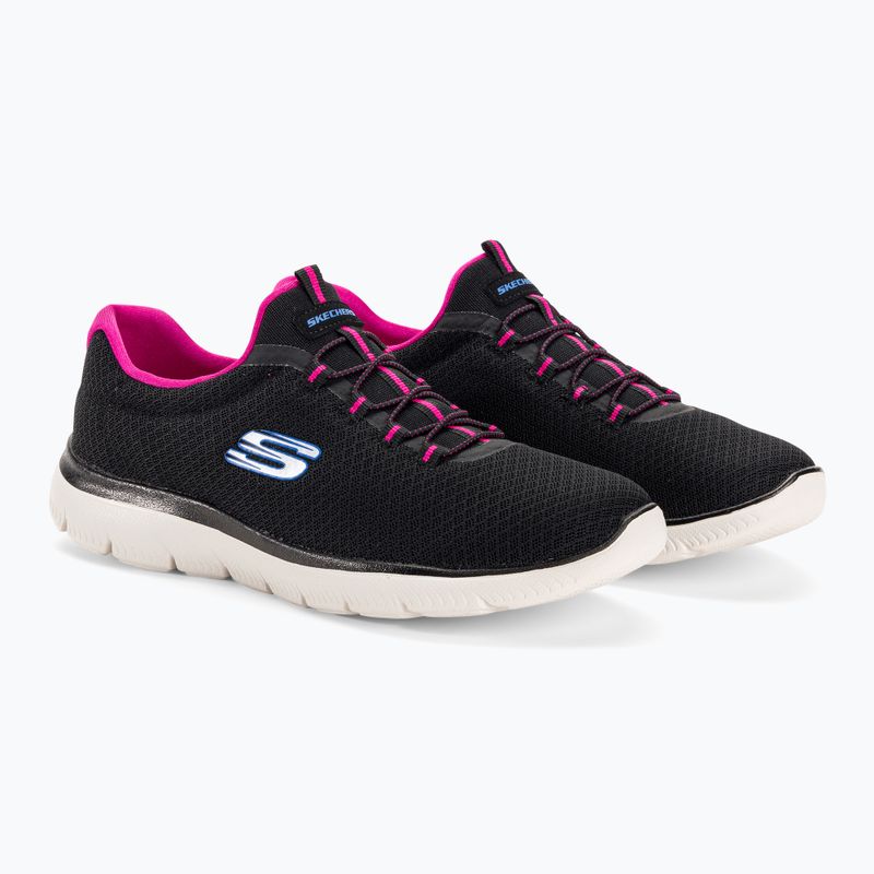 Дамски обувки за тренировка SKECHERS Summits black/hot pink 4