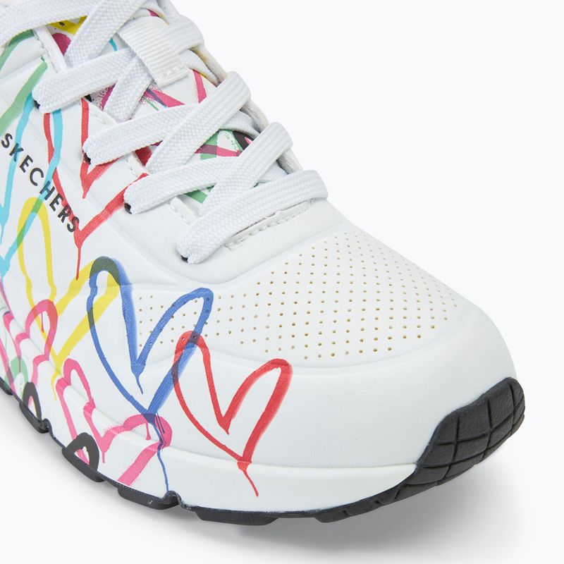 Дамски обувки SKECHERS JGoldcrown Uno Spread The Love white/multicolor 7