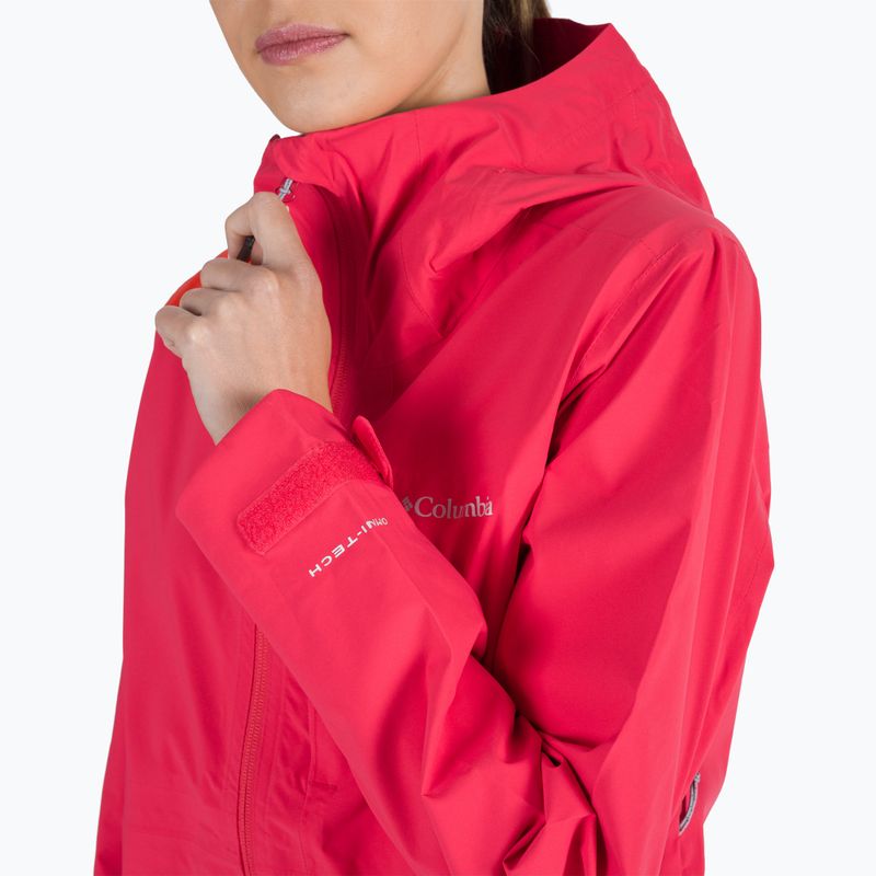 Columbia Omni-Tech Ampli-Dry дамско дъждобранно яке с мембрана 676 red 1938973 4