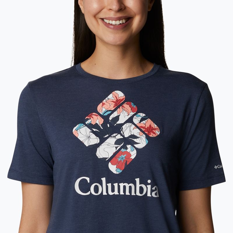 Дамска риза за трекинг Columbia Bluebird Day Relaxed navy blue 1934002 4