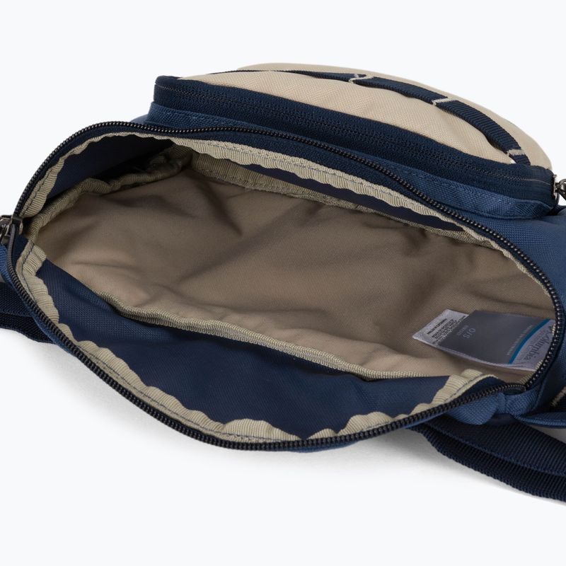 Columbia Zigzag Hip Pack 479 тъмносиньо и бежово бъбрековидно саше 1890911 4
