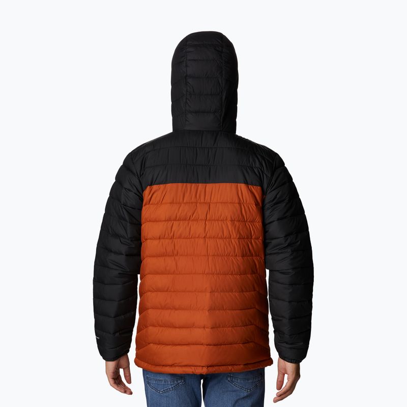 Пухено яке Columbia Powder Lite с качулка Orange/Black за мъже 1693931 8